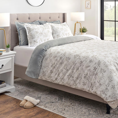 Rynx | 5-piece sheet foil reversible velvet duvet cover sets