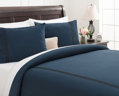 Rynx | Bordered Ribbon Duvet Cover Set