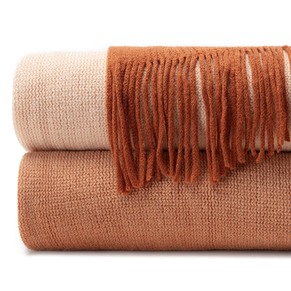Rynx | Ombre Fringe Throw Blanket