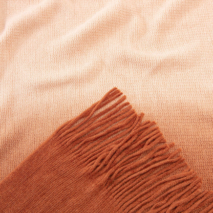Rynx | Ombre Fringe Throw Blanket