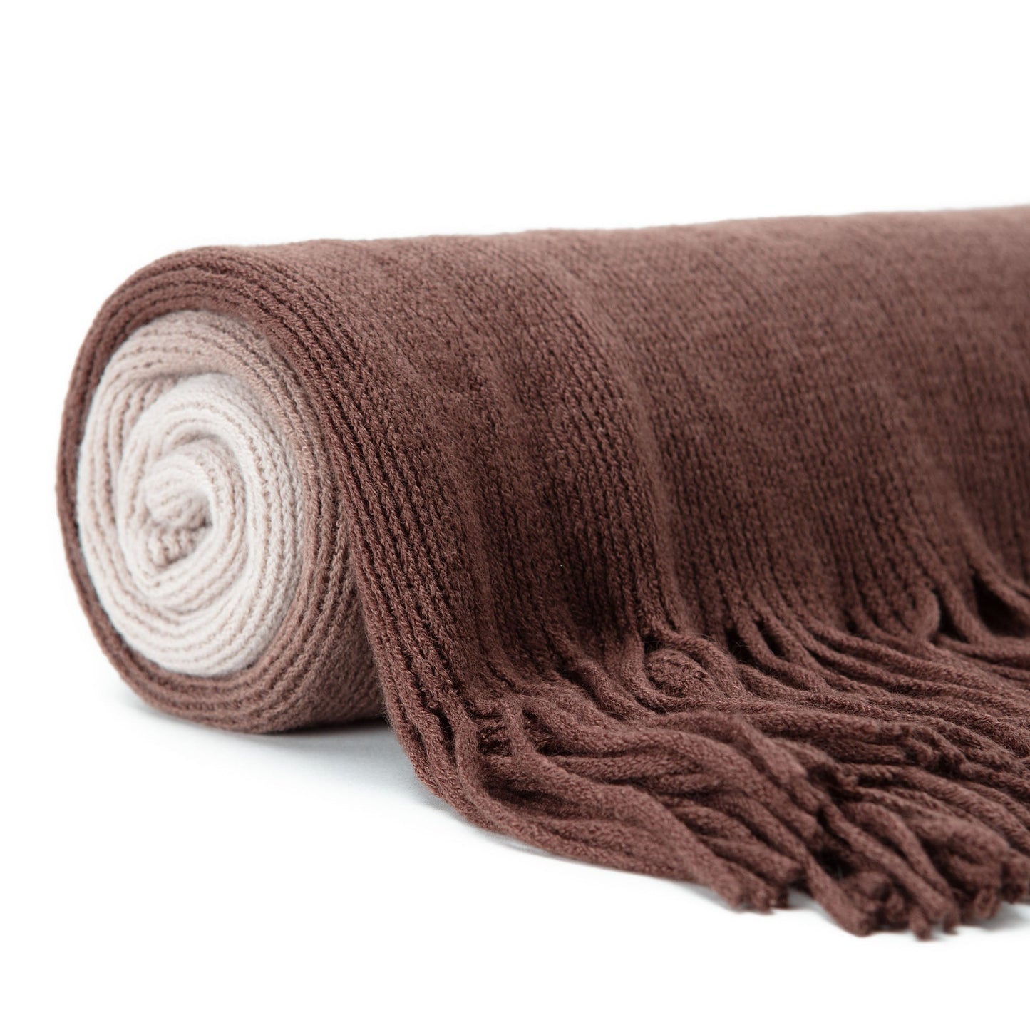 Rynx | Ombre Fringe Throw Blanket