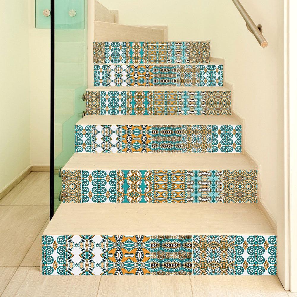 Rynx | Transform your stairs with stylish abstract geometric decals