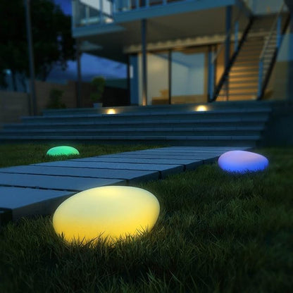RYNX | Solar Garden Lamp In Fake Stone Tiles