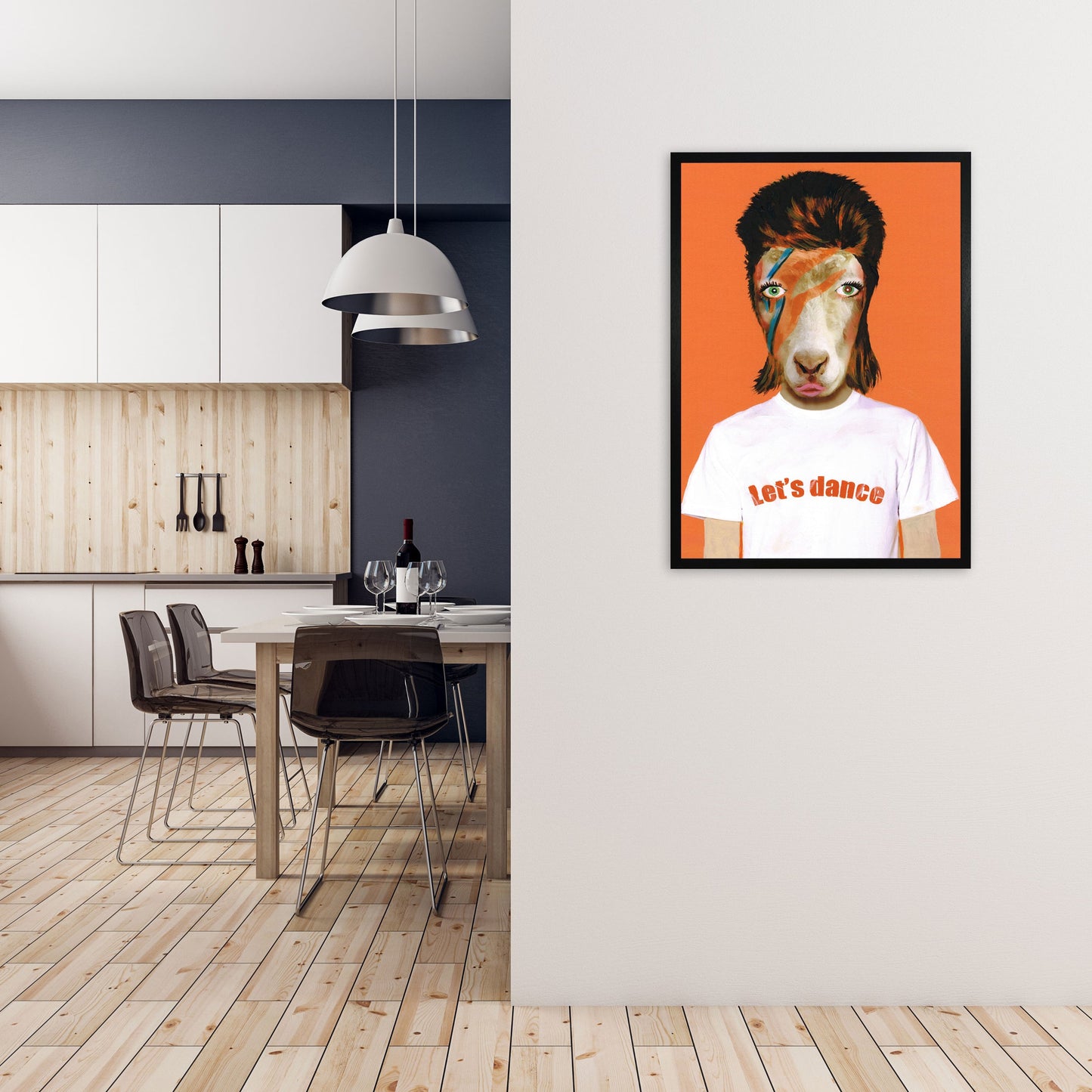 Rynx | David Bowie Goat Art Print by Coco Deparis