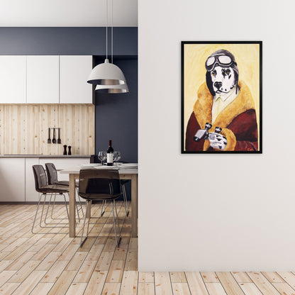 Rynx | Dalmatian Pilot Art Print by Coco Deparis
