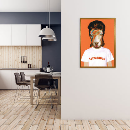 Rynx | David Bowie Goat Art Print by Coco Deparis