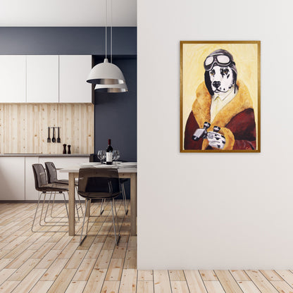 Rynx | Dalmatian Pilot Art Print by Coco Deparis