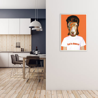 Rynx | David Bowie Goat Art Print by Coco Deparis