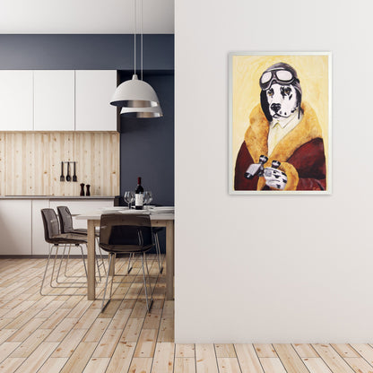 Rynx | Dalmatian Pilot Art Print by Coco Deparis