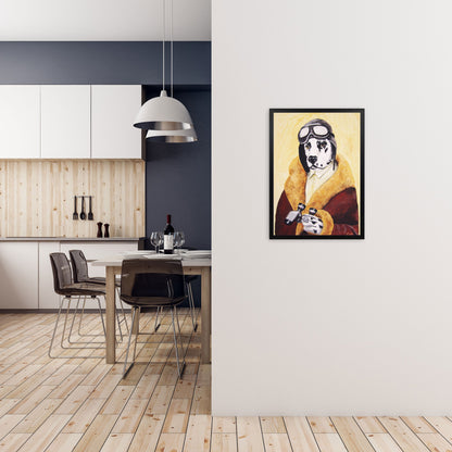 Rynx | Dalmatian Pilot Art Print by Coco Deparis