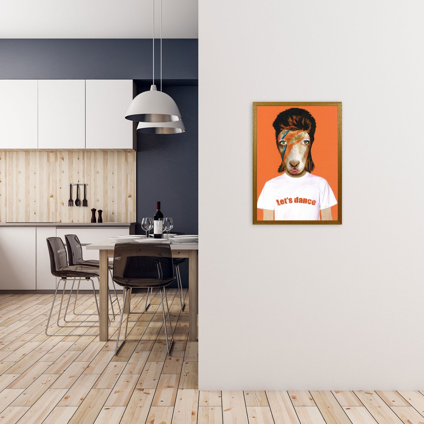 Rynx | David Bowie Goat Art Print by Coco Deparis