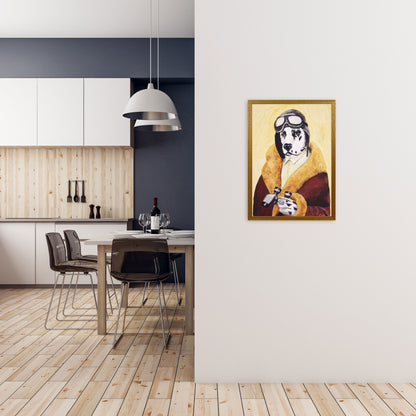 Rynx | Dalmatian Pilot Art Print by Coco Deparis