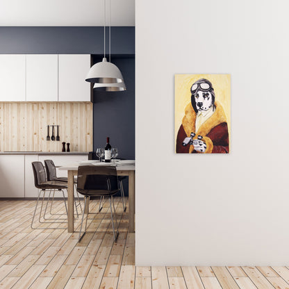 Rynx | Dalmatian Pilot Art Print by Coco Deparis