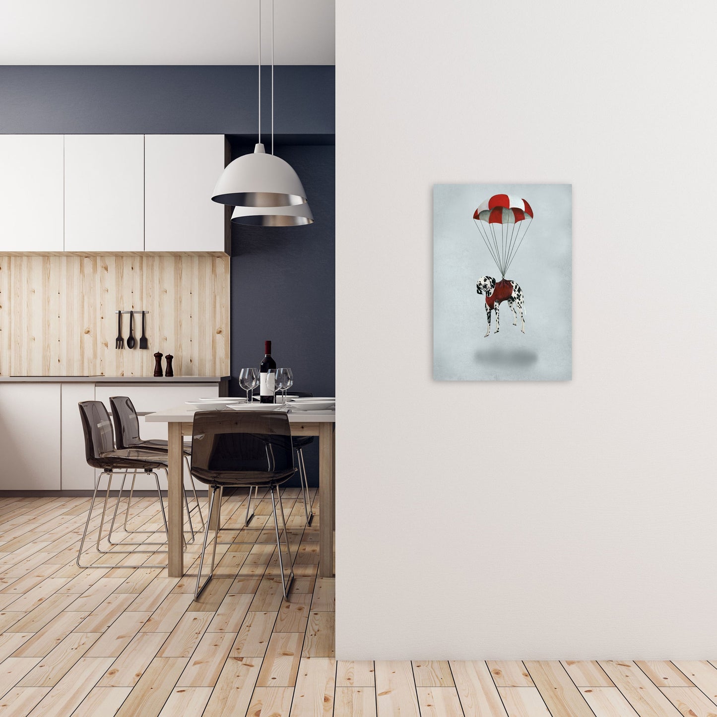 Rynx | Dalmatian Parachute Art Print by Coco Deparis