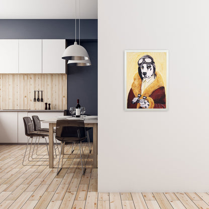 Rynx | Dalmatian Pilot Art Print by Coco Deparis