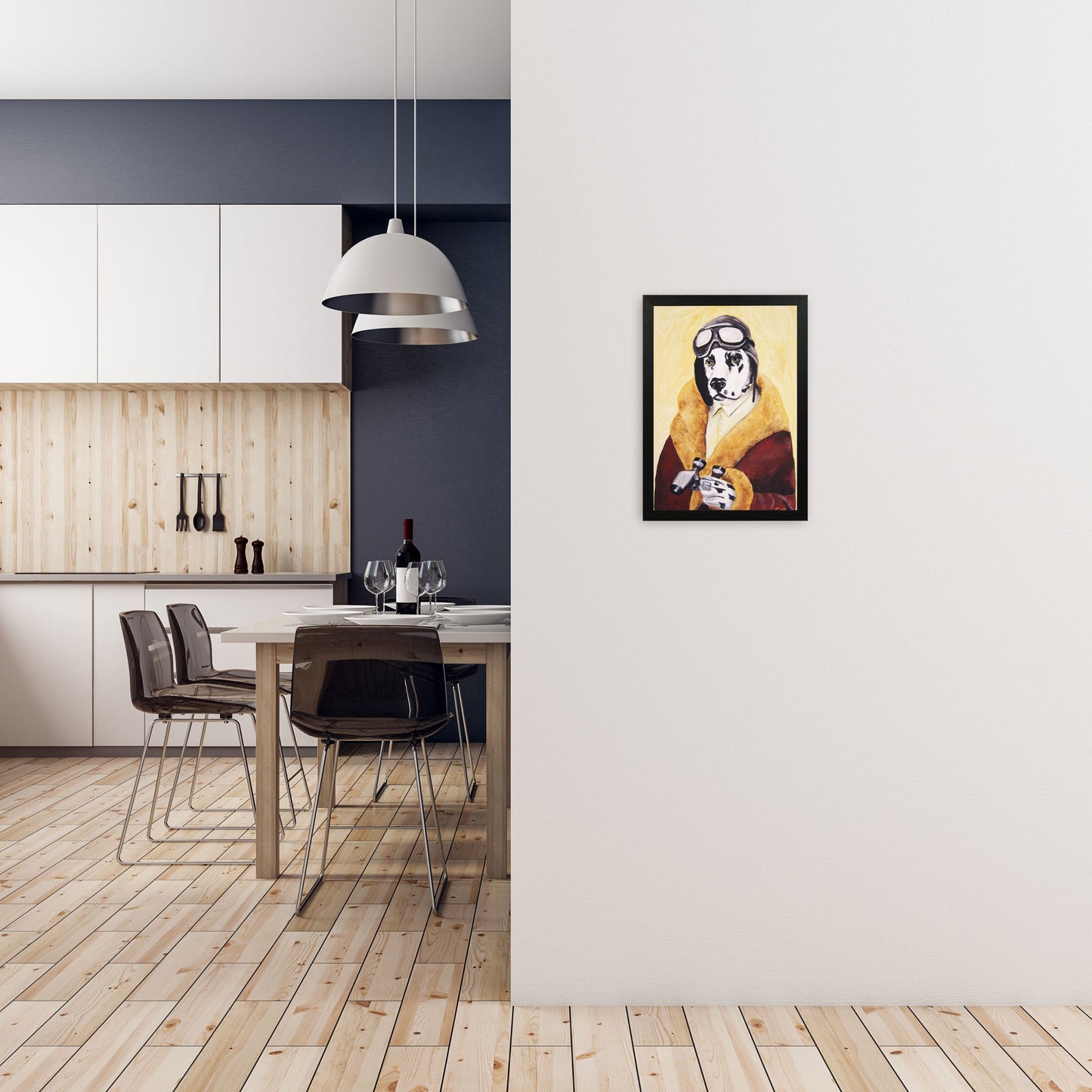 Rynx | Dalmatian Pilot Art Print by Coco Deparis