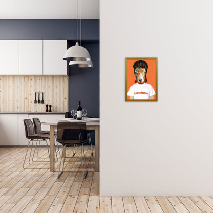 Rynx | David Bowie Goat Art Print by Coco Deparis
