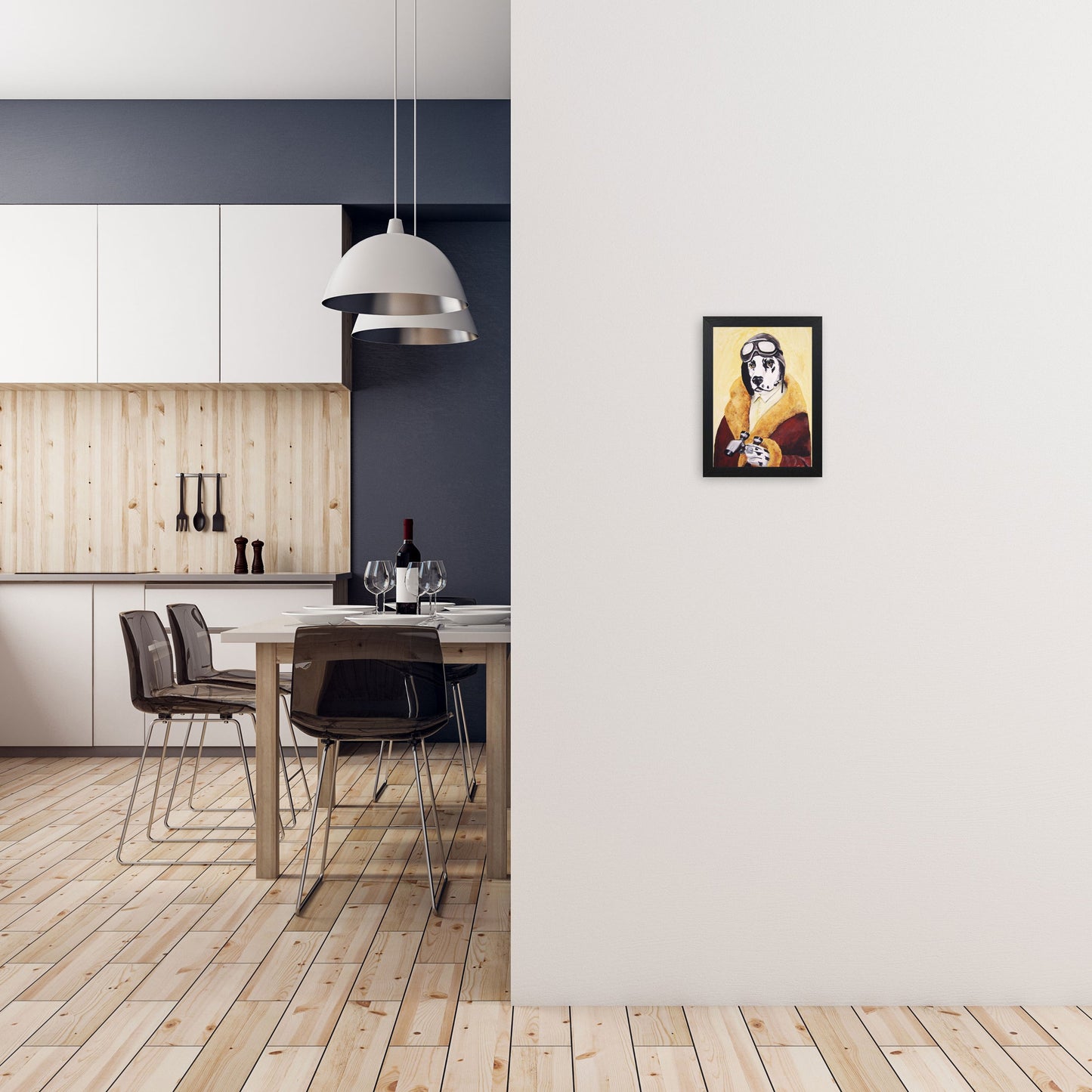 Rynx | Dalmatian Pilot Art Print by Coco Deparis