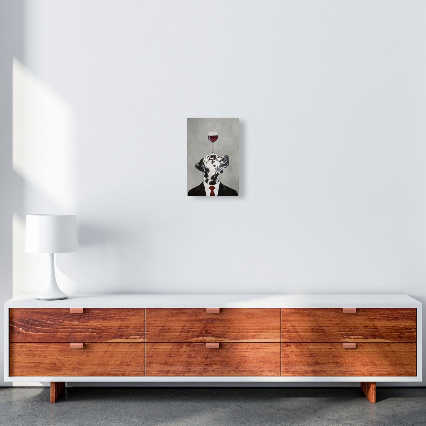 Rynx | Dalmatian With Wine Glass Art Print by Coco Deparis