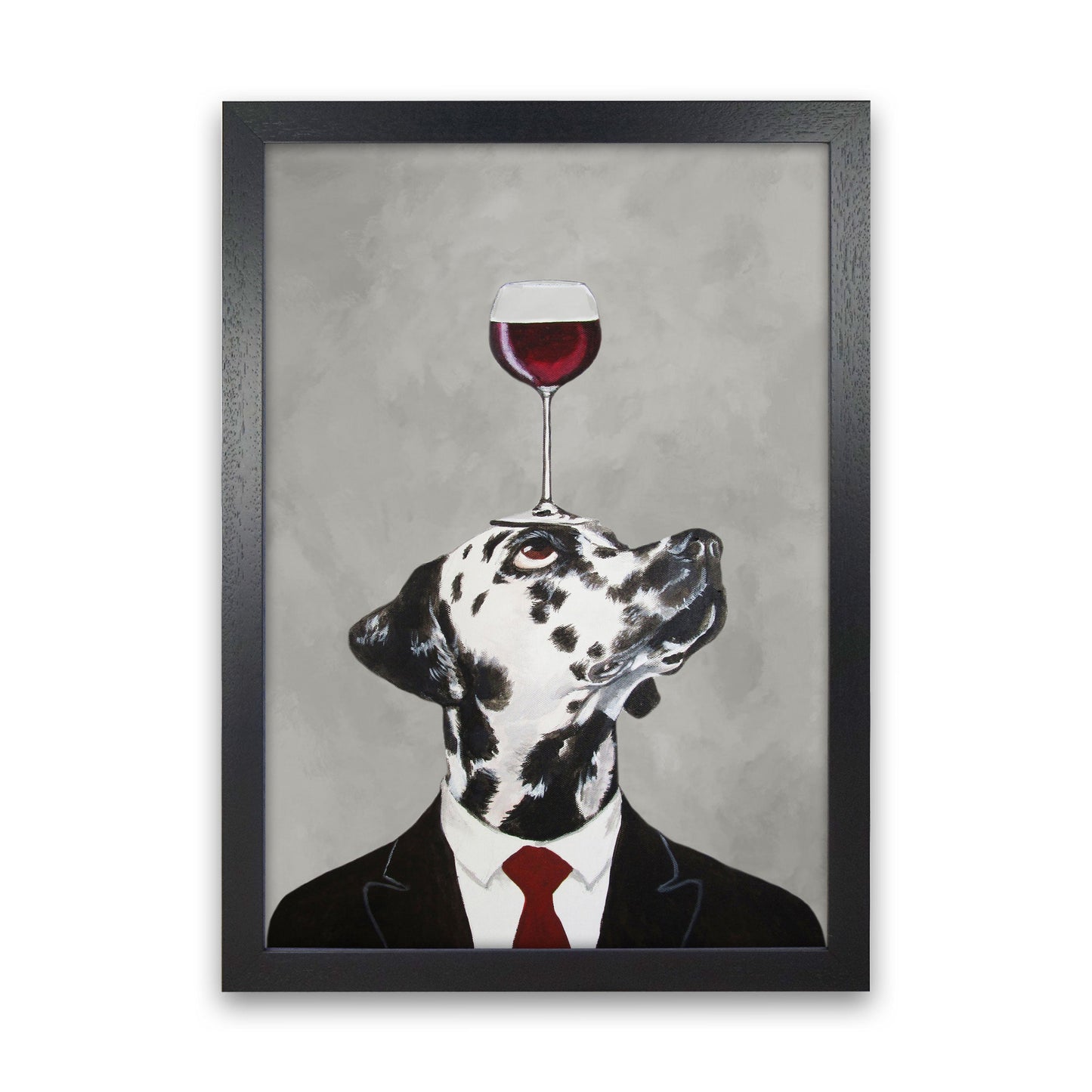Rynx | Dalmatian With Wine Glass Art Print by Coco Deparis