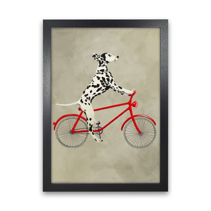 Rynx | Dalmatian On Bicycle Art Print by Coco Deparis