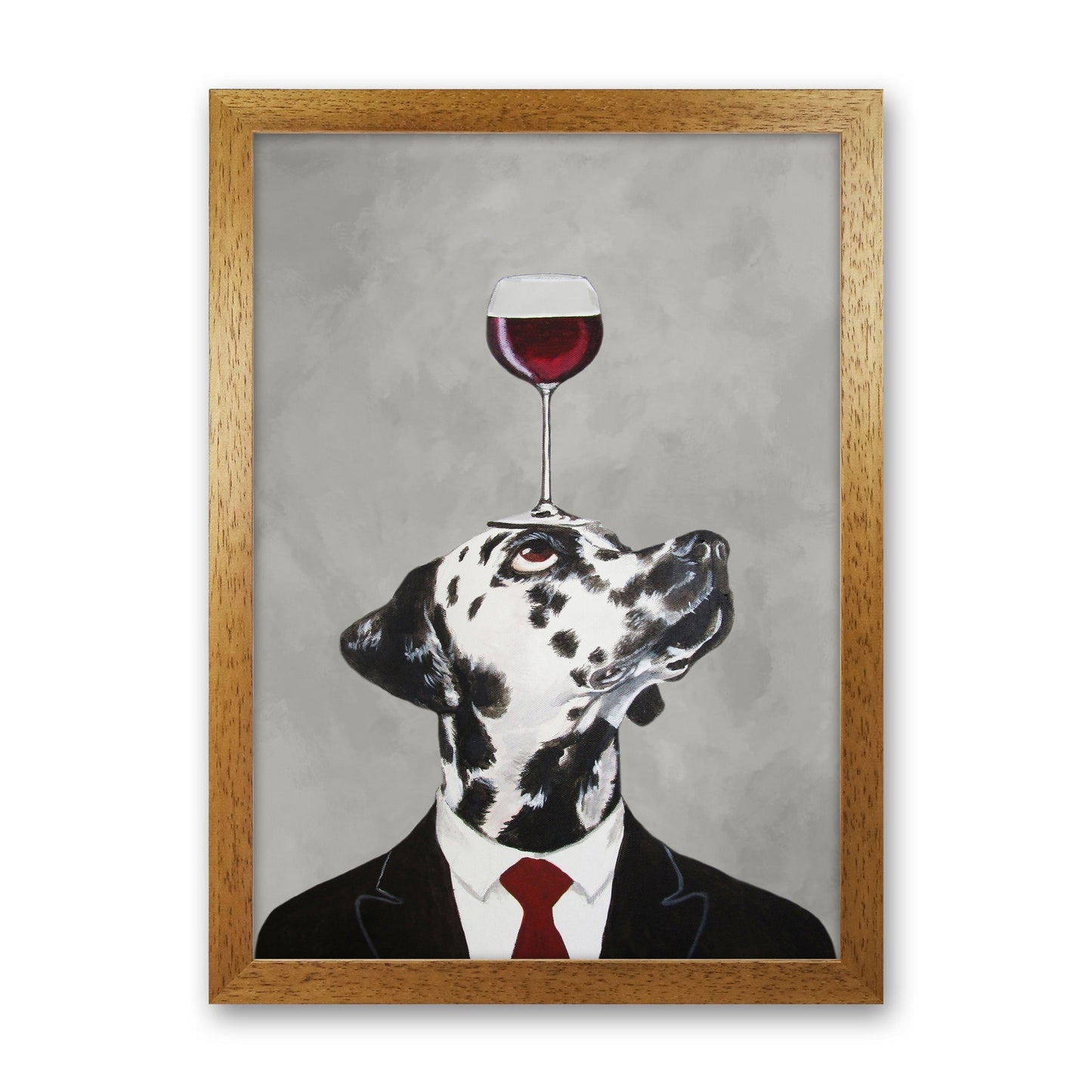 Rynx | Dalmatian With Wine Glass Art Print by Coco Deparis