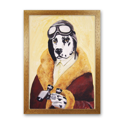 Rynx | Dalmatian Pilot Art Print by Coco Deparis