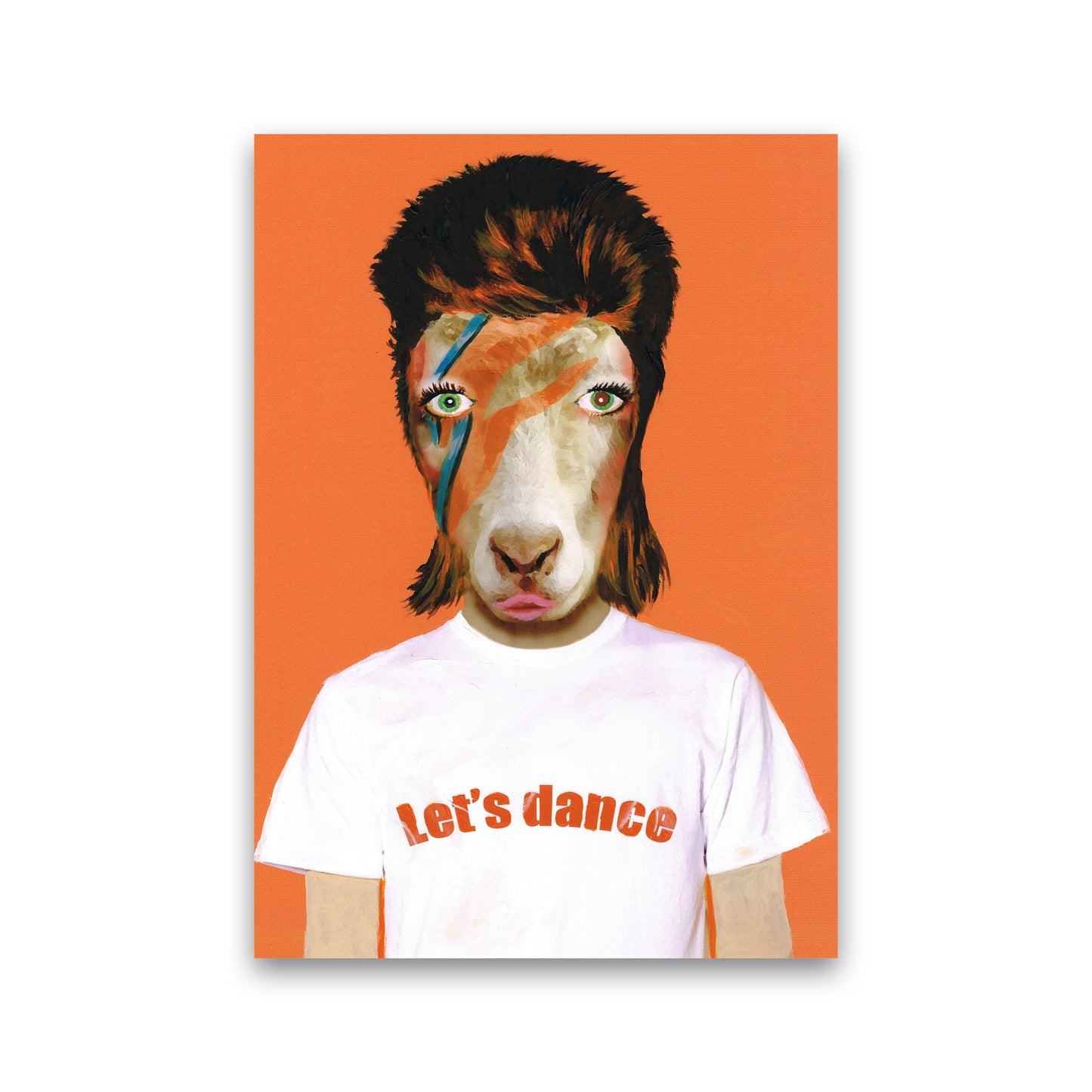 Rynx | David Bowie Goat Art Print by Coco Deparis
