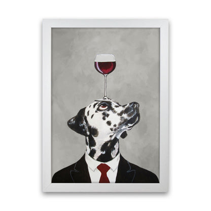 Rynx | Dalmatian With Wine Glass Art Print by Coco Deparis