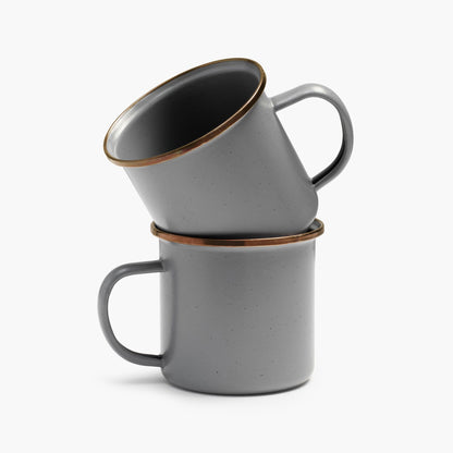 Rynx | Enamelled Tableware Collection - Slate Grey