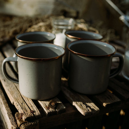 Rynx | Enamelled Tableware Collection - Slate Grey