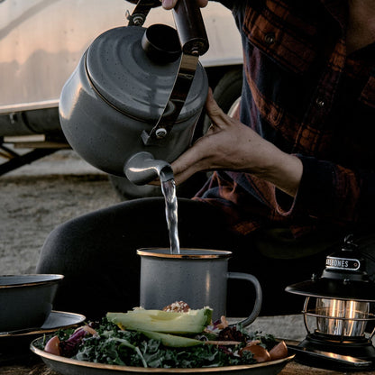 Rynx | Enamelled Tableware Collection - Slate Grey