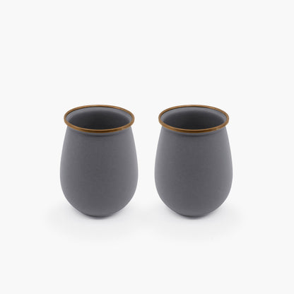 Rynx | Enamelled Tableware Collection - Slate Grey