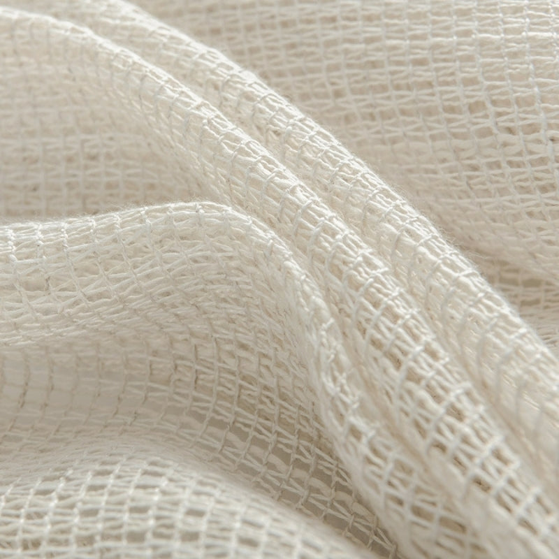 Rynx | Eden Soft Woven Texture Sheer Curtains Linen Linen Tulle