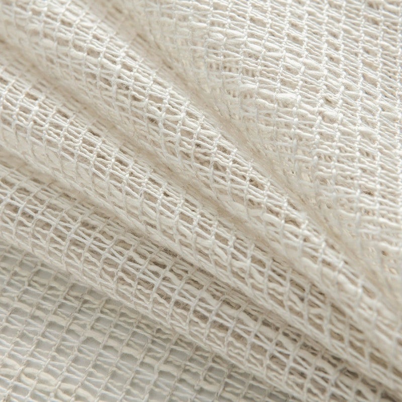Rynx | Eden Soft Woven Texture Sheer Curtains Linen Linen Tulle