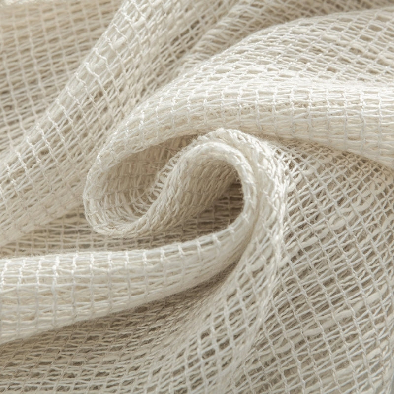 Rynx | Eden Soft Woven Texture Sheer Curtains Linen Linen Tulle