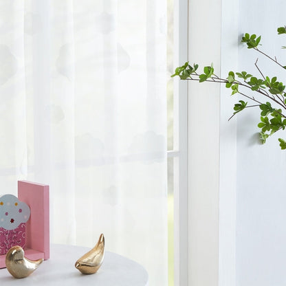 Rynx | Nora Sky Pattern Sheer Curtains Pleated
