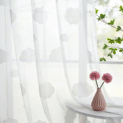 Rynx | Nora Sky Pattern Sheer Curtains Pleated