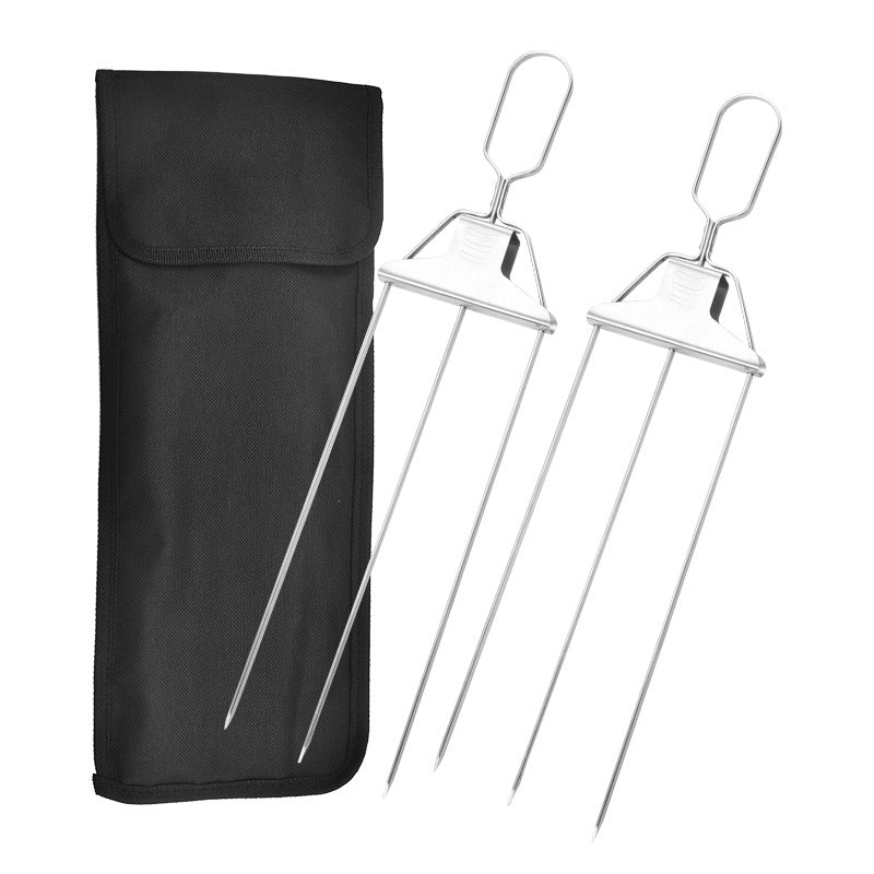 Rynx | 3-Way Grill Skewers, Stainless Steel Skewers For Bbq