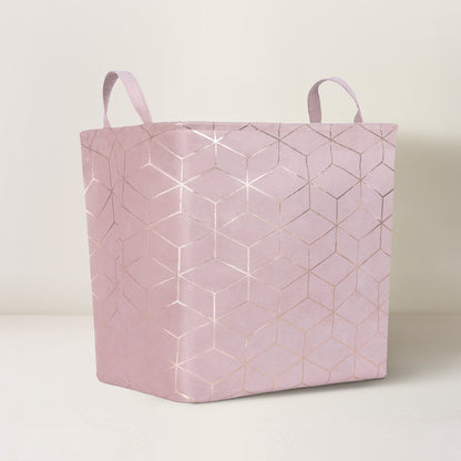 Rynx | Bronze colored pink laundry basket