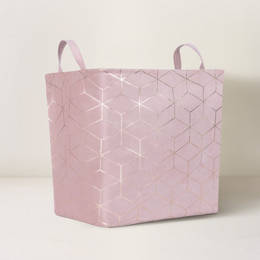 Rynx | Bronze colored pink laundry basket