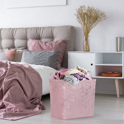 Rynx | Bronze colored pink laundry basket