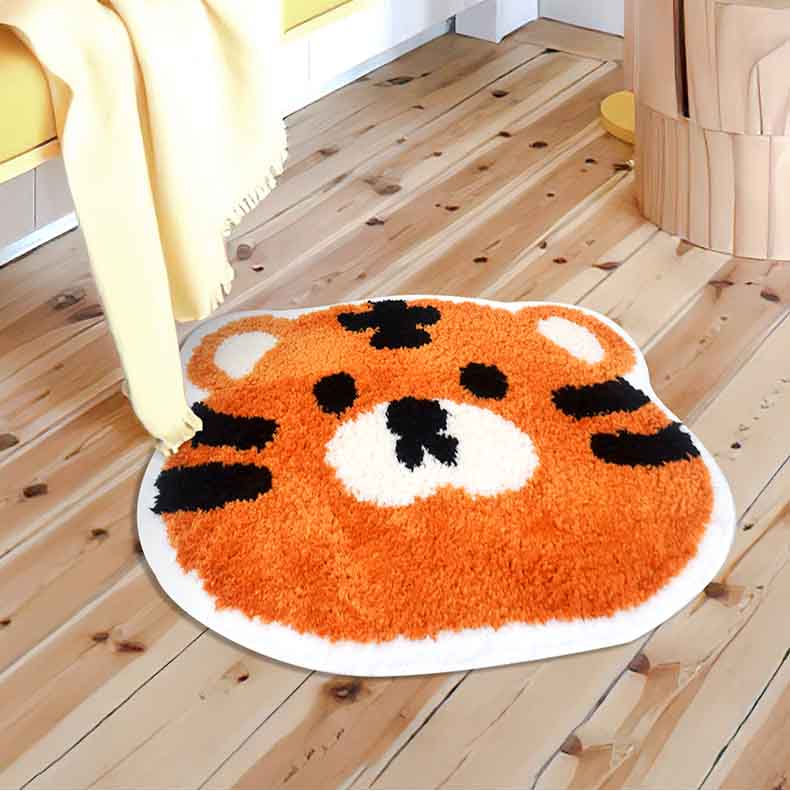 Rynx | Cute Cartoon Yellow Tiger Bath Mat