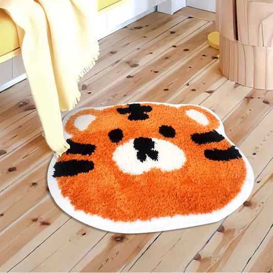 Rynx | Cute Cartoon Yellow Tiger Bath Mat