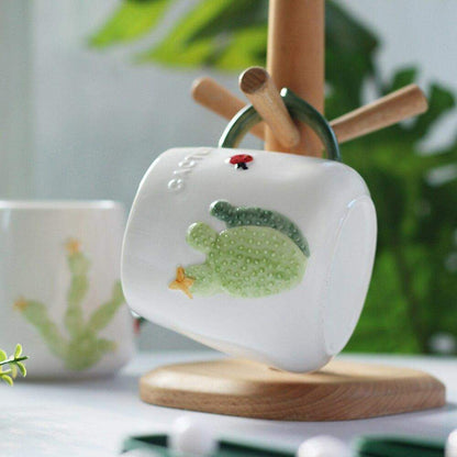 Rynx | Cactus Mug With Lid & Spoon