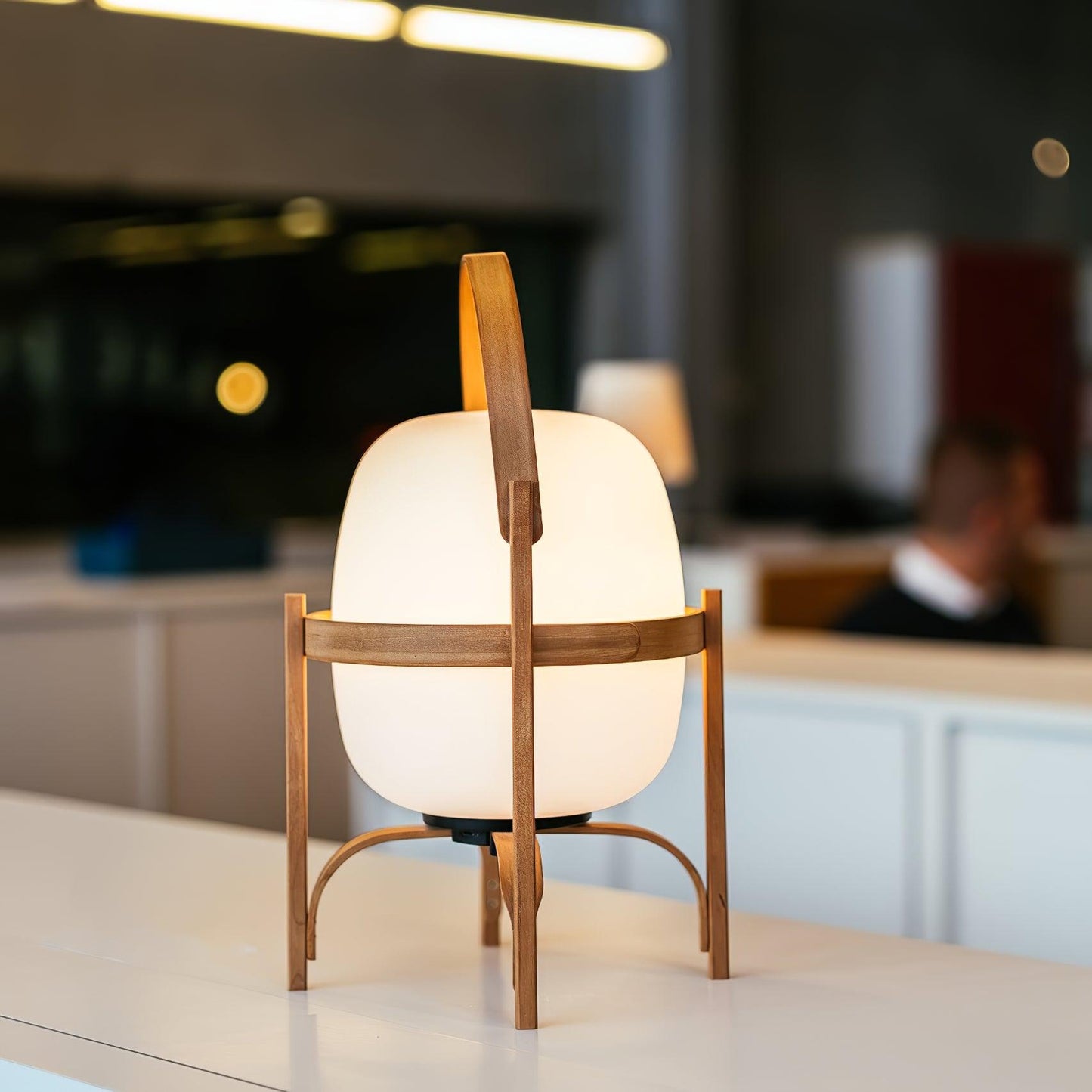Rynx | Portable Lantern Glass Table Lamp