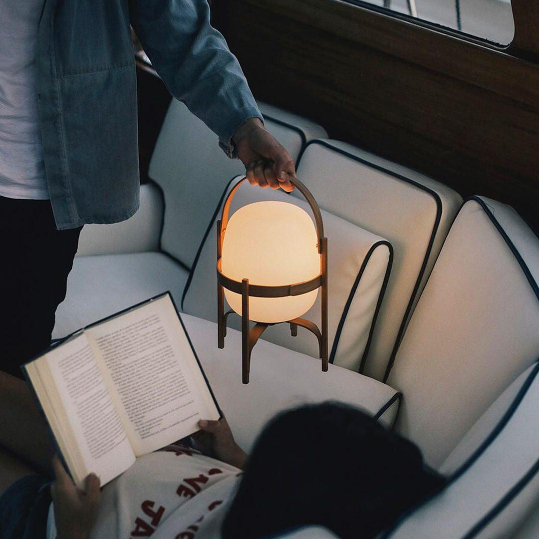 Rynx | Portable Lantern Glass Table Lamp
