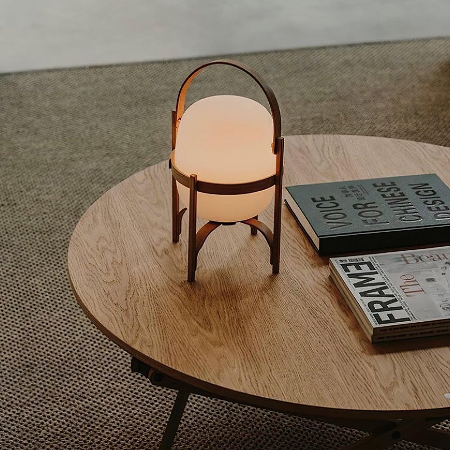 Rynx | Portable Lantern Glass Table Lamp