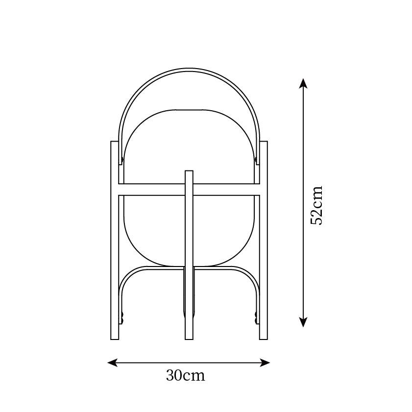 Rynx | Portable Lantern Glass Table Lamp