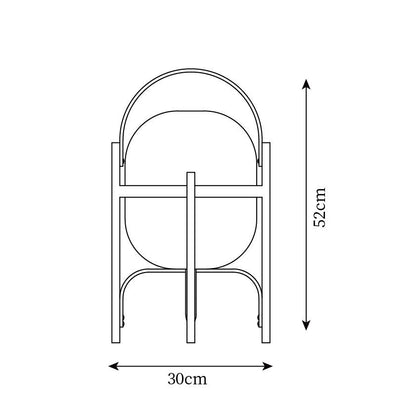 Rynx | Portable Lantern Glass Table Lamp